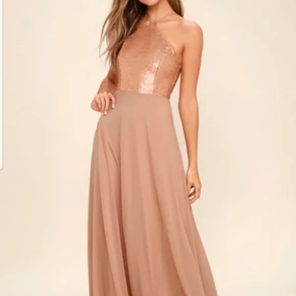 matt gold dress Elegant & Luxurious Pearls Straps Beaded Long Prom Dress Evening Gowns –  SQOSA main image 1